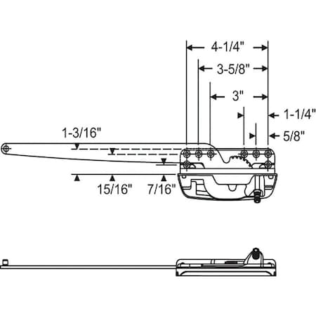 Strybuc Sill Mount Casement Operator 36-402EN
